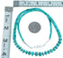 Turquoise Sterling Silver Southwest Bead Necklace RX114923